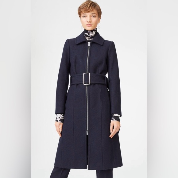 Club Monaco Dark Blue Trench Coat - Picture 1 of 8